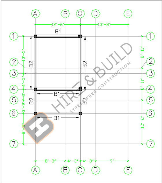 First floor roof beam layout1 image