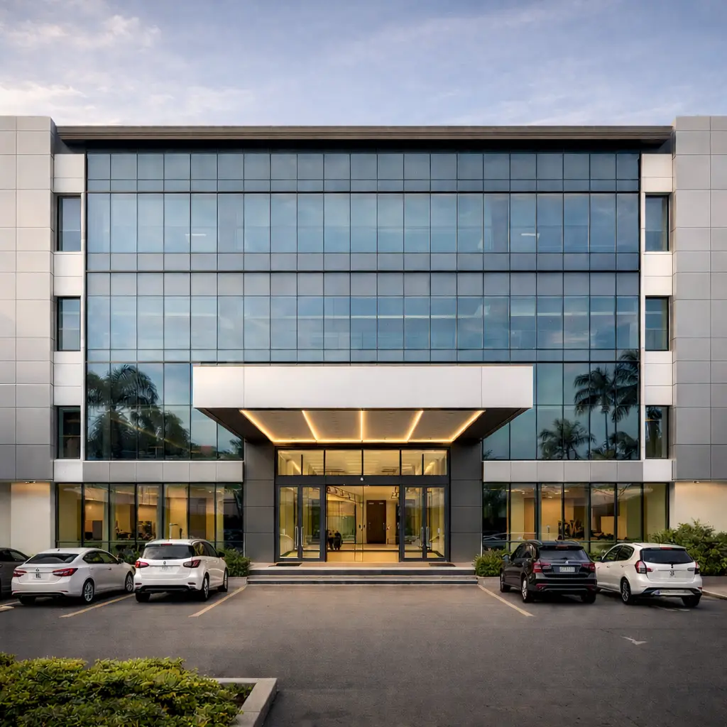 Functional Commercial Facade Architecture